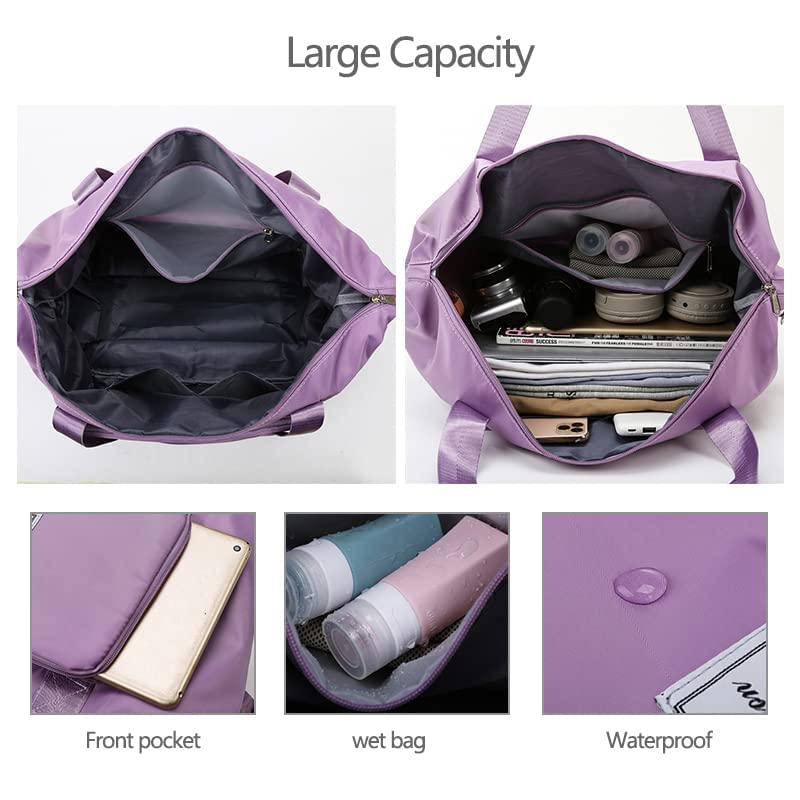Water Proof Foldable Travel Duffel Bag With Pocket
