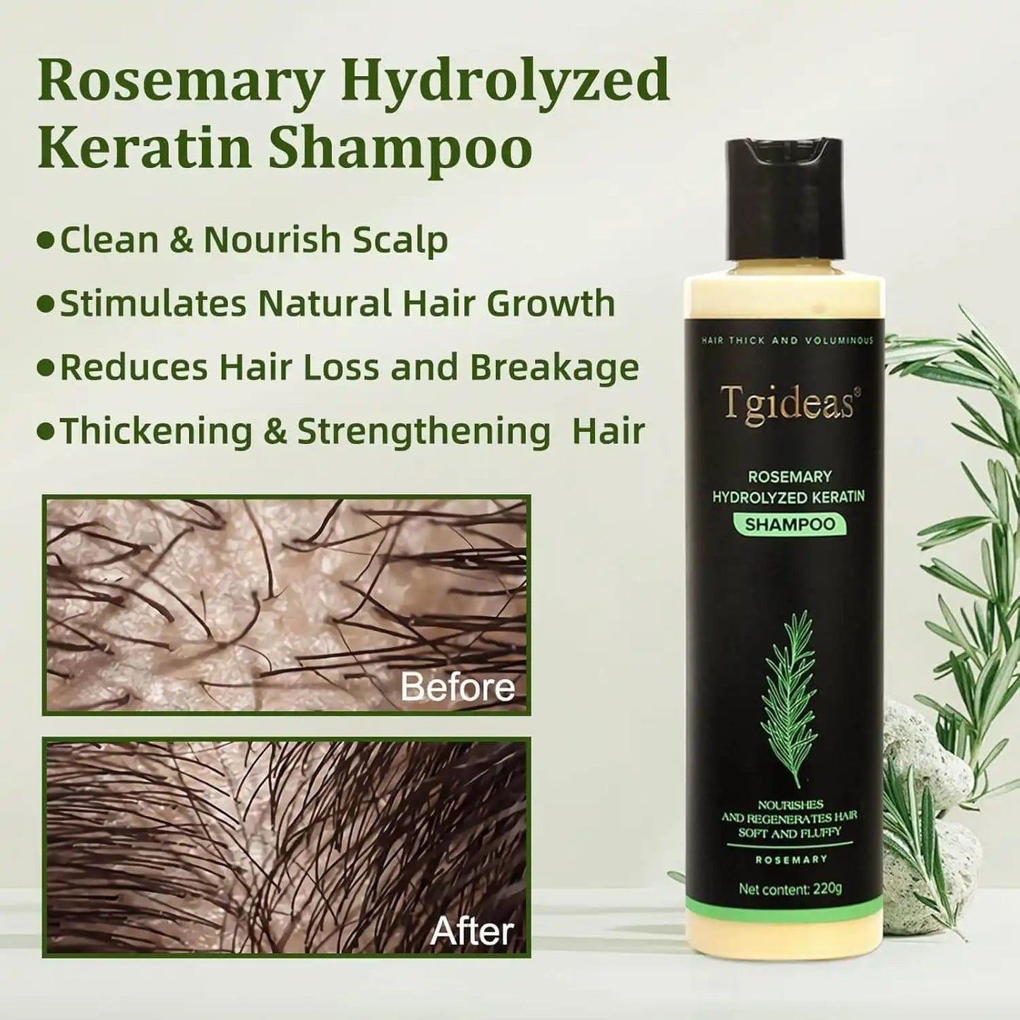Rosemary Keratin Boost Hair Growth Shampoo (Buy 1 Get 1 Free)