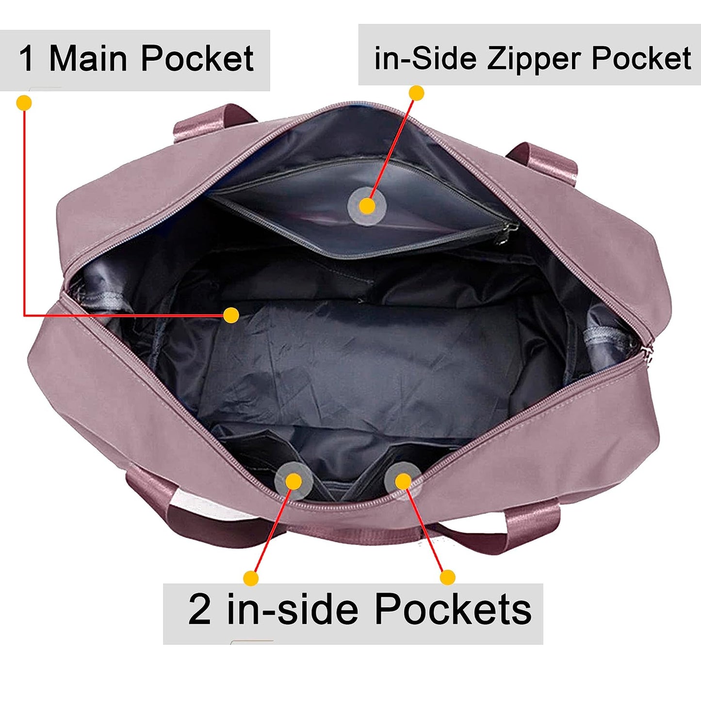 Water Proof Foldable Travel Duffel Bag With Pocket