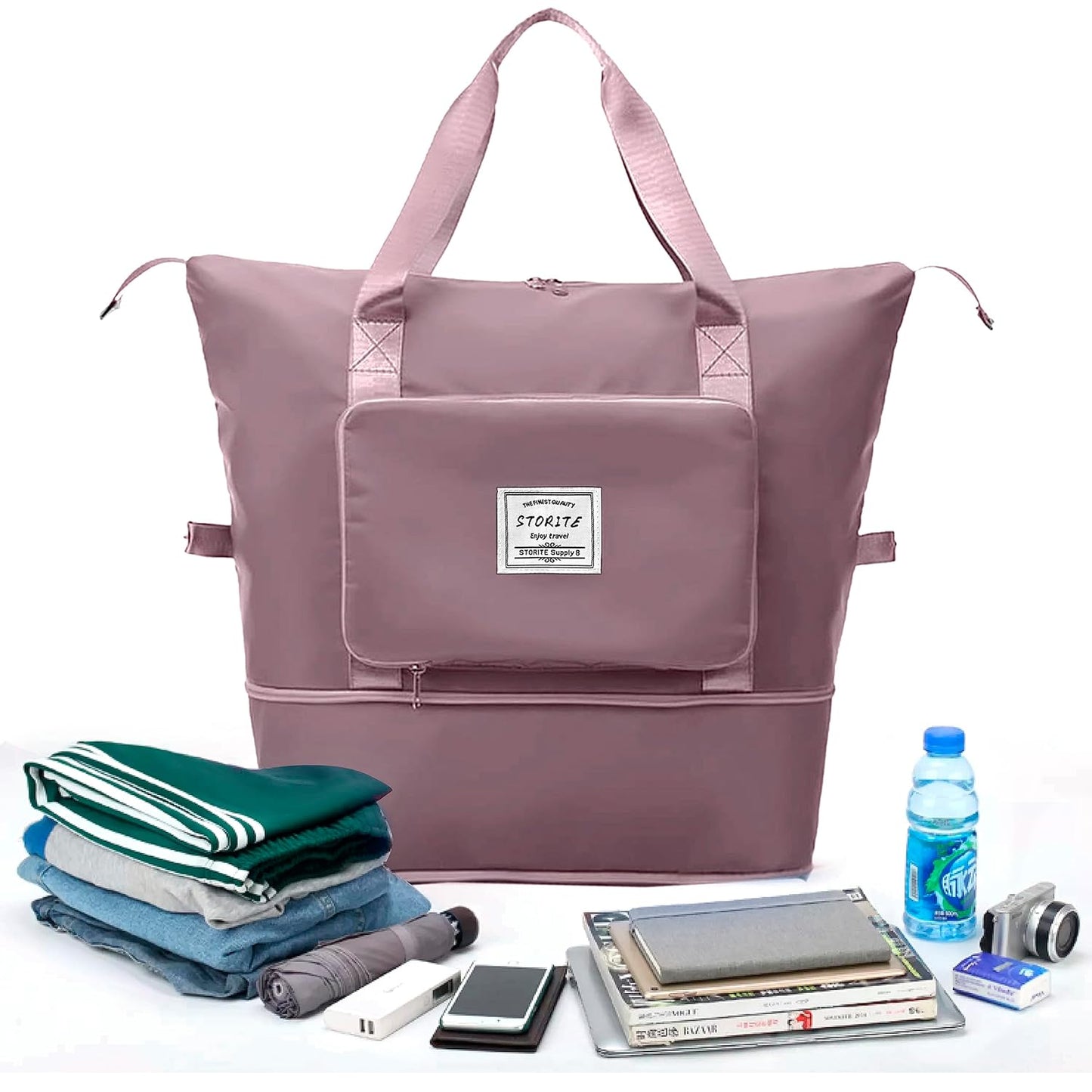 Water Proof Foldable Travel Duffel Bag With Pocket