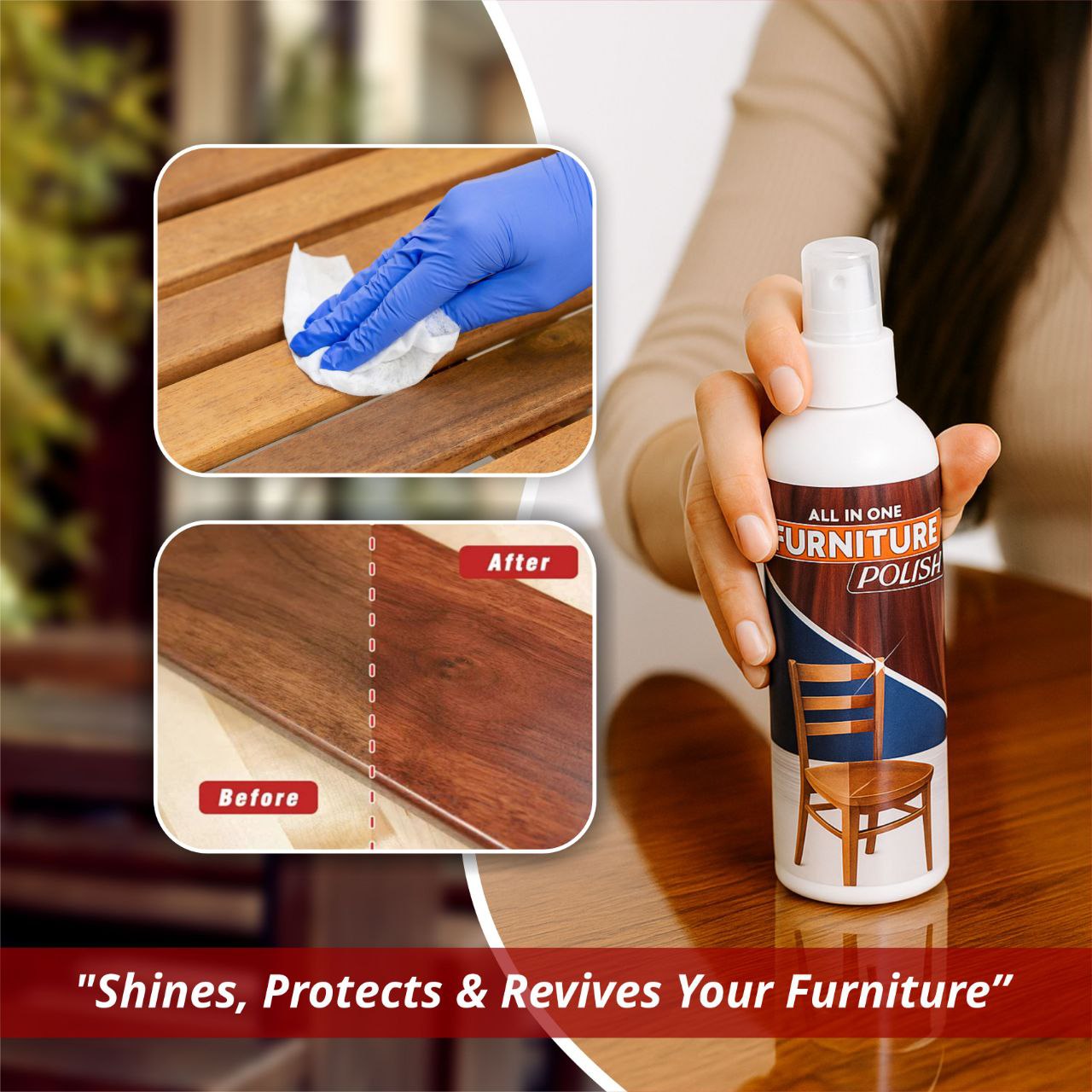 Natural Beeswax Spray Furniture Polish and Cleaner Spray (BUY 1 GET 2 FREE)