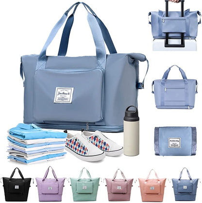 Water Proof Foldable Travel Duffel Bag With Pocket