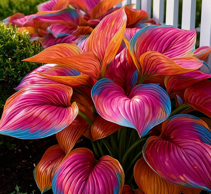 Rare Multicolor Hosta Seed + 100 Grams Organic Potmix Free