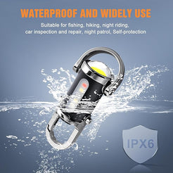 Rechargeable Keychain Flashlights, Lumens EDC Mini Flashlights