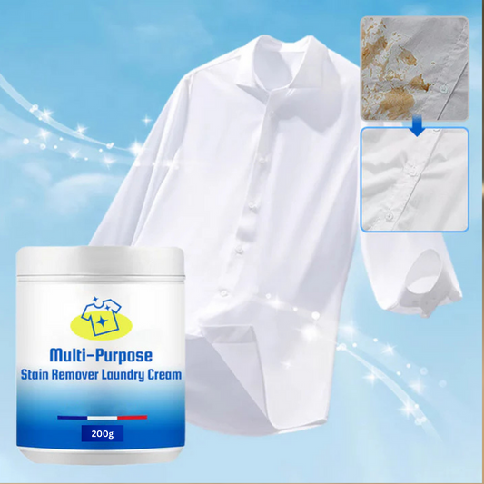🔥 BUY 1 GET 1 FREE! 🔥 Multi-Purpose Laundry Stain Remover Cream - Erases Tough Stains like Grease, Wine, Ink without Damaging Fabrics